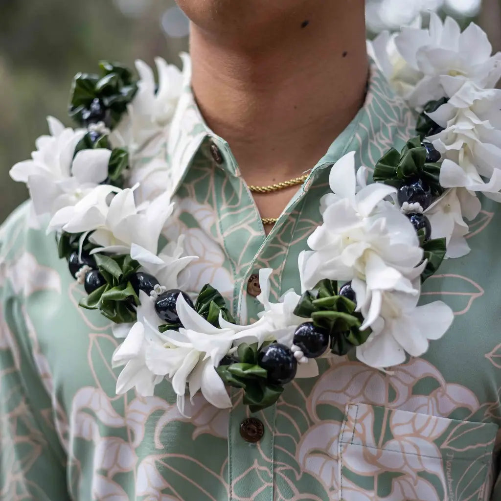 Kukui Ti Leaf & White Orchid Twist