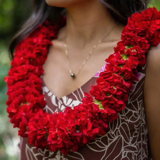 Graduation Double Carnation Lei