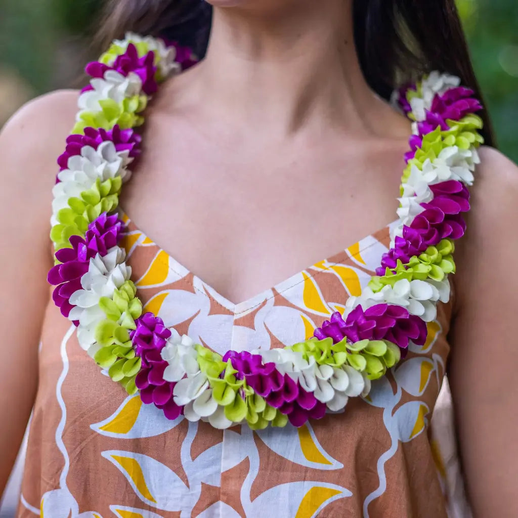 3 Color Fancy Lei