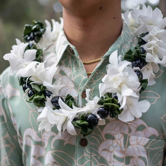 Kukui Ti Leaf & White Orchid Twist