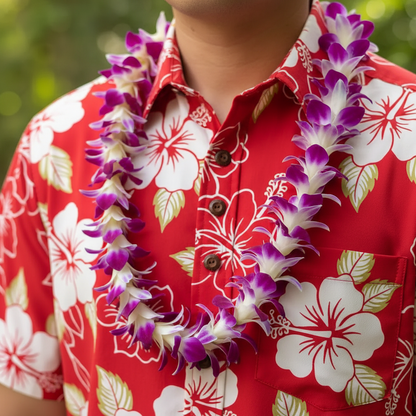 Single Purple Orchid Lei