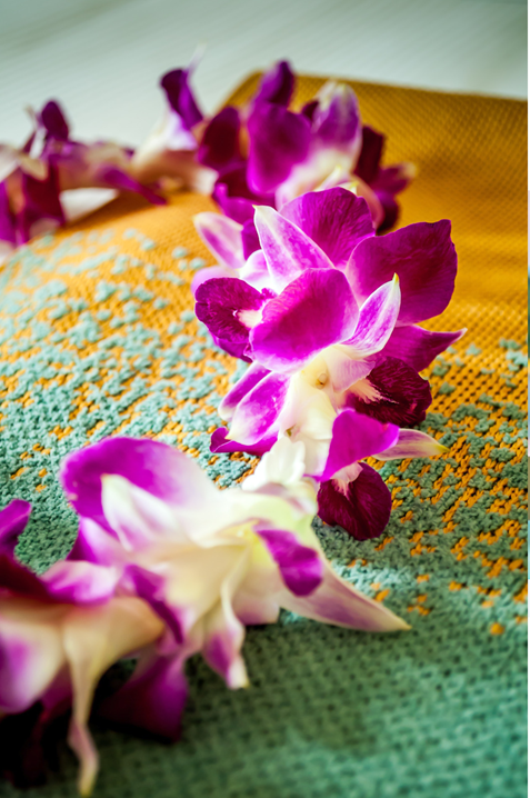 Single Purple Orchid Lei