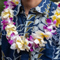 Single Purple Orchid & Plumeria Mix Lei