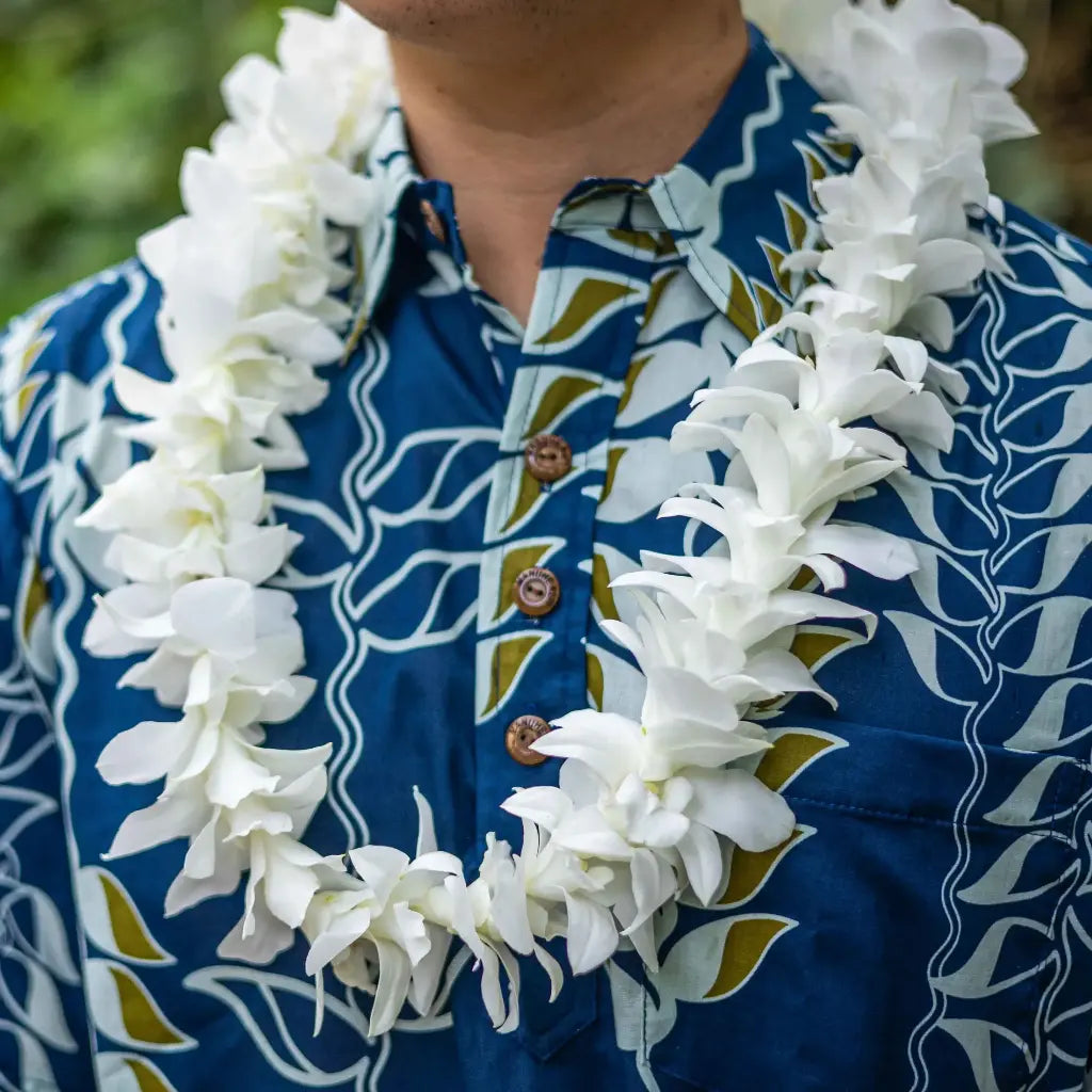 Single White Orchid Lei
